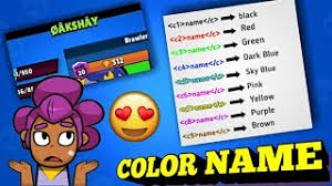 Support for color tags removed (color codes can be removed with one free name change). Color Name In Brawl Stars How To Change Your Name In Color Roxstar Youtube