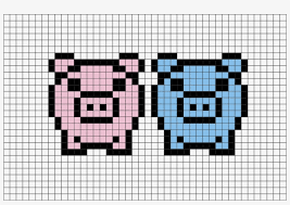 Easy Pixel Art Pig Transparent Png 880x581 Free Download On Nicepng Thanks it's helped me make my first complex tree www.deviantart.com/thehamsterg… i really loved this tutorial since it's showed me the steps to making good pixel art greenery. easy pixel art pig transparent png