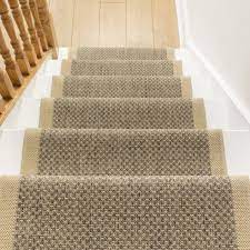 Gingham Tweed Beige Stair Runners In 2021 Carpet Stairs Stair Runner Carpet Stair Runner