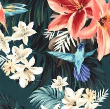 Hawaiian floral print long maxi dress for women casual beach sleeveless v neck party holiday long sun dress ladies casual wrap summer paisley holiday long sundress. Hawaiian Floral Minky The Fabric Market