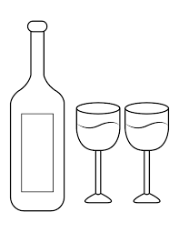 Libbey® glass signature kentfield 26 oz. Printable Wine Bottle And Glasses Coloring Page