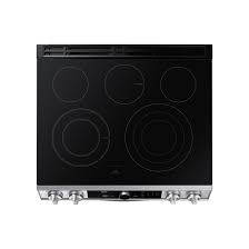 Some dual fuel models come a with dual convection oven, which has two fans instead of one for even better air circulation. Samsung Slide In Range Double Oven Air Fry Convection 30 6 3 Cu Ft Stainless Steel Ne63t8751ss Ac Rona