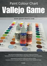 Paint Colour Chart Vallejo Game Color 20mm