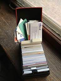 When you return from a networking meeting or trade show, before you do anything else, update your contact information. Wrangling Business Cards Blog Peace Of Mind Organizing