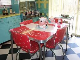 Dinette set arvin metal chrome vintage kitchen table and chairs. 23 Red Dinette Sets Vintage Kitchen Treasures