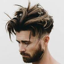 Long Messy Quiff With Undercuts Men Hair Color Hair Styles Medium Hair Styles