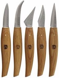 Set De 5 Couteaux A Sculpter Japonais Couteau Outils Japonais Japon