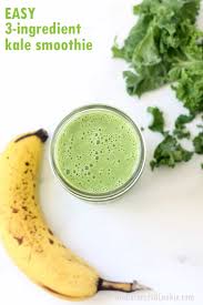 Smoothies are some of the healthiest drinks you can make in your home kitchen. Kale Smoothie Easy 3 Ingredient Banana Kale Smoothie Recipe