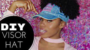 Easy Diy Visor Hat No Sewing Beautiful Hair Visor Hats Curly Hair Styles Diy Hat