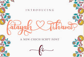 The editorial at dafont search for the best free fonts available to download from the web. Fatayah Irhami Script Font Befonts Com