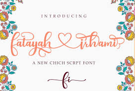 The editorial at dafont search for the best free fonts available to download from the web. Fatayah Irhami Script Font Befonts Com