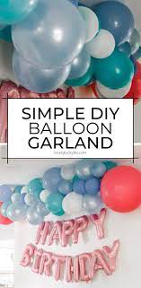What are some 'golden' birthday party ideas? How To Make A Seriously Easy Balloon Garland Lovely Lucky Life