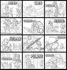 The free coloring pages 'for boys' will introduce children to the 'monsters and villains' topic. The Villains Of The Bible Coloring Pages By Artistxero On Deviantart
