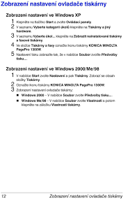 V nabídce zvolte tisk stavové stránky. Smutek Ztvrdnout Architektura Konica Minolta Jak Tisknout Nalepky 100proadru Cz