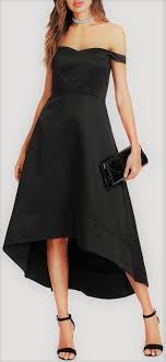Off Shoulder Black Dress With High Waist Asymmetrical Flared Skirt Offtheshoulderdress Offshoulder Blackdress Longbl Black Dress Long Black Dress Dresses