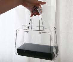 Plastic bags are used for containing and transporting goods such as foods. Illust Transparent Plastic Bag Set 15 Bags Etsy Transparent Bag Bags Designer Printed Shopping Bag