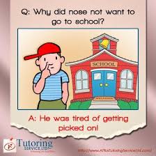 Q Why Did Nose Not Want To Go To School A He Was Tired Of Getting Picked On School Jokes Tutor