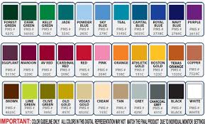 Sublimation Color Chart In 2019 Pantone Pantone Color