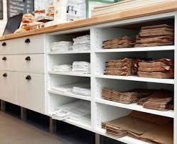 Pin By Sally King On Me Encantan Estos Lugares Retail Counter Ikea Cabinets Kitchen Wall Storage