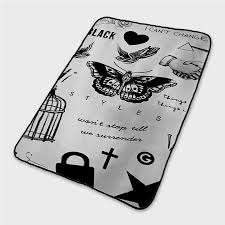 Harry styles is the huge fan of football during one of their matches harry bet with his friend cal that if green bay packers won he would get their symbol tattooed the next day. One Direction Harry Styles Tattoos Fleece Blanket Teeshopee