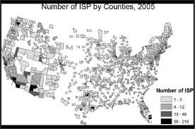 Five made the cut, with rcn, frontier, and cox earning the top three spots. Number Of Internet Service Providers Isps In The U S Counties 2005 Download Scientific Diagram