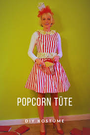 Unbeauftragte Werbung Diy Popcorn Tute Kostum Popcorn Kostum Selber Machen Kostumvorschlage Diy Popcorn