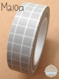 Washi Tape Gris Cuadracula Washi Tapas Cuadricula