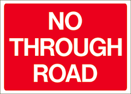 No Through Road | Temporary Traffic Signs | Safety Sign Shop UK & Ireland