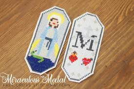 Check spelling or type a new query. Miraculous Medal Cross Stitch Pattern Catholic Sprouts