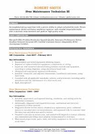 Go back to our sample job description for hvac technician. Hvac Maintenance Technician Resume Samples Qwikresume