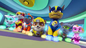 Après la chute d'une météorite sur la grande vallée, les chiots de la pat' patrouille se voient dotés de super pouvoirs et se transforment en super patrouille. Une Aventure Inedite De La Pat Patrouille Au Cinema Mighty Pups La Super Patrouille Youtube