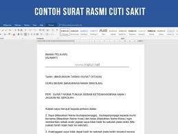 Check spelling or type a new query. Download 6 Contoh Surat Rasmi Tidak Hadir Sekolah Kuliah Melur Net