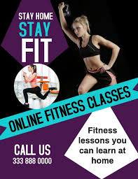 Poster Workout Posters Online Workouts Fitness Flyer