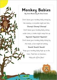 Monkey Babies Poem Eyfs Ks1 Poetry Free Early Years Primary Teaching Resources Eyfs Ks1 Baby Poems Kids Poems Dear Zoo