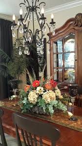 Tuscan Inspired Floral Arrangement And Dining Room Tuscan Decorating Charming Dining Room Table Floral Arrangements