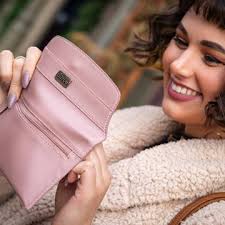 Wholesale WL2620 Gia Braided Detail Zip-Top Wallet for your store