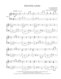 Infant Holy Lullaby Solo Piano Sheet Music For Quiet Church Services Listeners Will Enjoy This Tranqu Sheet Music Christmas Sheet Music Digital Sheet Music