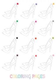 Better yet, do a complete book!!!i prefer several shoes per page (like the cover) instead of coloring a big shoe. Adult Or Kids Coloring Pages High Heel Shoes Stock Vector Adobe Stock