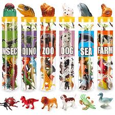 A sensory bin is typically a plastic tub or container filled with materials and objects carefully selected to stimulate the senses. 82 Piece Animal Toy Assorted Mini Dinosaur Insect Ocean Sea Animal Farm Animal Jungle Animal Dog Figure Realistic Vinyl Plastic Zoo Play Set Small Toys For Sensory Bin Cupcake Topper Party Favors