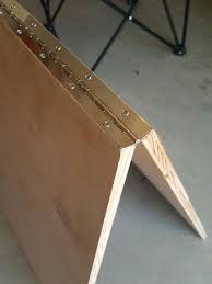 Plywood Attached Together With Piano Hinge Hinged Table Wooden Hinges Hinges
