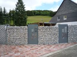 Gabionen Kombiniert Mit Schmuckblechen Gabionen Steinkorbe Gabionen Kaufen