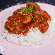 Chicken Tenders In Tomato Sauce And Rice Recipe Tomato Sauce Chicken Chicken Tenders
