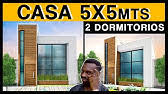 Konstruksi menggunakan besi beton kombinasi antara besi 6 mm, besi 8 mm, besi 10 mm, dan besi 12 mm. Plano De Casa 4x6 Metros Moderna Desain Rumah 4x6 Small House Design 4x6 Youtube