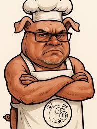 Oh and since its hot today, I will only be wearing an apron.