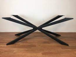 Our contemporary table legs give your room an industrial, modern, or rustic contemporary style. Metal Table Base Legs Black Spider For Wood Table Top Modern Contemporary Unique In 2021 Granite Table Metal Table Base Granite Table Top