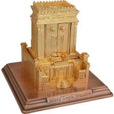 Large Highly Detailed Second Temple On A Display Platform Including The Vessels Of The Temple For Use By The Priests Table Of S 24kt Gold Third Temple Temple