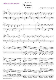 Learn the four seasons summer faster with songsterr plus plan! Sommer Presto Klavier Solo Pdf Noten Von Antonio Vivaldi Arr Akiko Inagawa In G Moll Rg203 12
