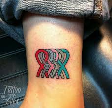 Cancer pictures, cancer photos, cancer awareness ribbons and tattoos. It Would Be Teal And Peach For Me Tattoos Awareness Ribbons Tattoo Cancer Ribbon Tattoos