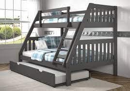 Colder's furniture and appliance profile: Donco Trading Company Mission Dark Grey Twin Full Bunk Bed With Twin Trundle Reviews Goedekers Com Bunk Bed With Trundle Bunk Beds With Storage Twin Full Bunk Bed