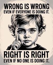 Following society is following satan